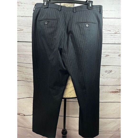 Design Studio Producer Pant Black Pinstripe Dress Pants Men's Size 33/30 - Picture 2 of 3